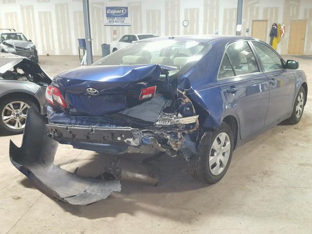 4T1BF3EK2AU549868 - 2010 TOYOTA CAMRY BASE BLUE photo 4