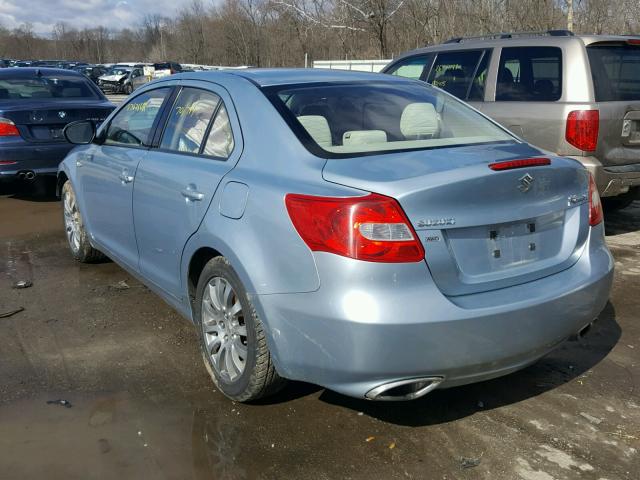 JS2RF9A30A6101062 - 2010 SUZUKI KIZASHI SE BLUE photo 3