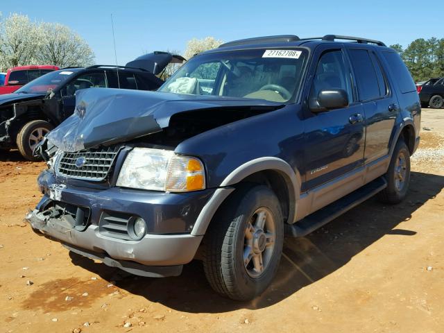 1FMZU63E82UC65455 - 2002 FORD EXPLORER X BLUE photo 2