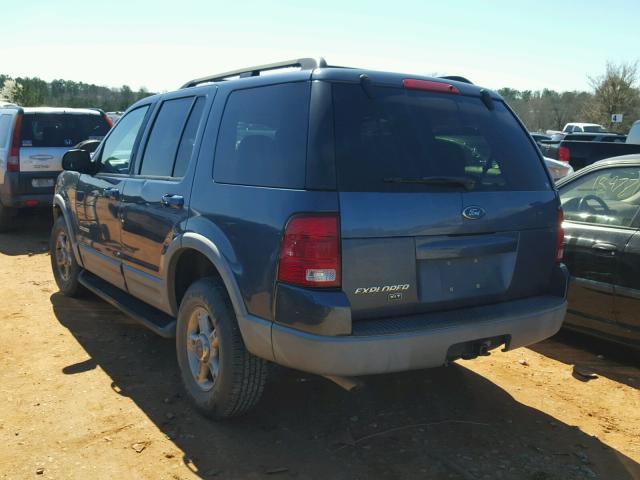 1FMZU63E82UC65455 - 2002 FORD EXPLORER X BLUE photo 3