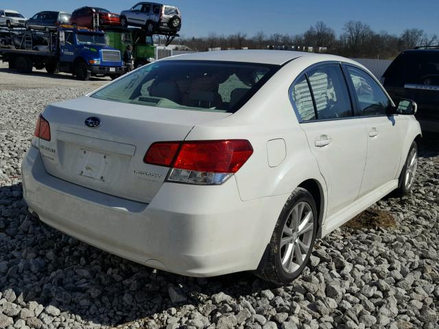 4S3BMCC68D3028969 - 2013 SUBARU LEGACY 2.5 WHITE photo 4