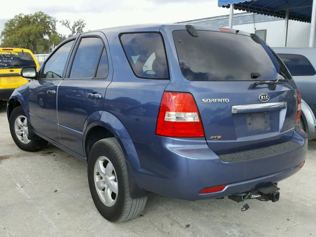 KNDJD736X75751802 - 2007 KIA SORENTO EX BLUE photo 3