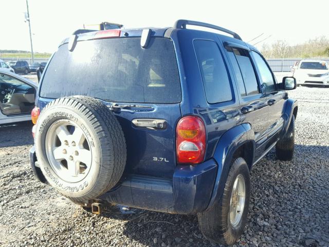 1J4GL58K42W286518 - 2002 JEEP LIBERTY LI BLUE photo 4