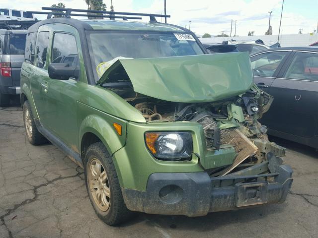 5J6YH28727L005096 - 2007 HONDA ELEMENT EX GREEN photo 1