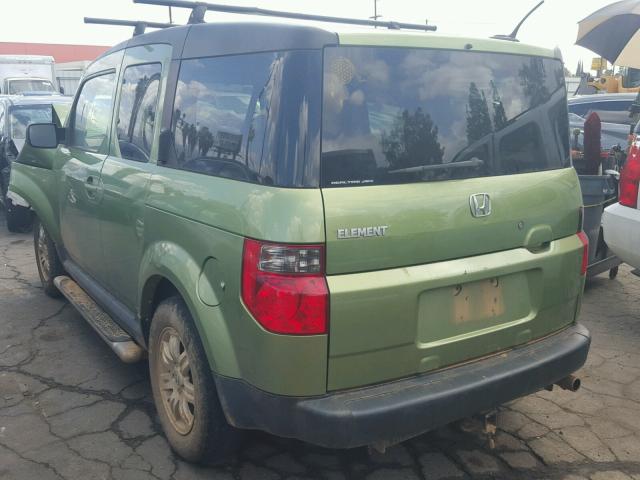 5J6YH28727L005096 - 2007 HONDA ELEMENT EX GREEN photo 3