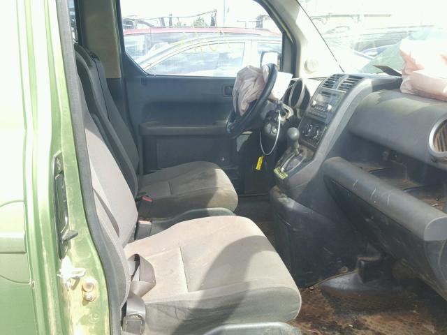 5J6YH28727L005096 - 2007 HONDA ELEMENT EX GREEN photo 5