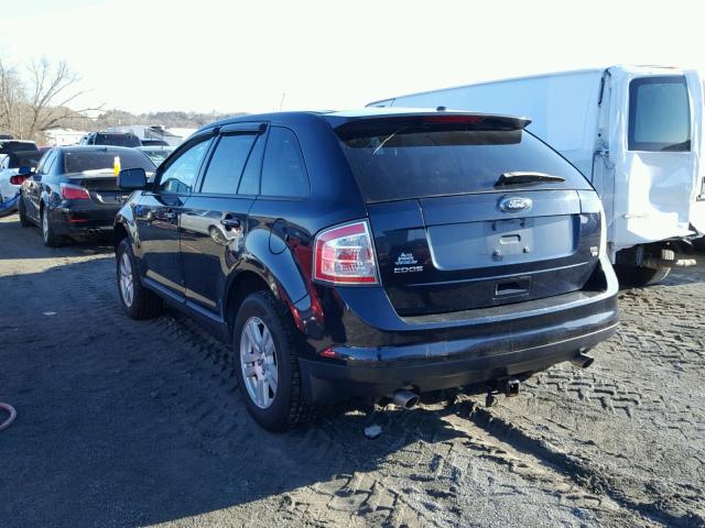 2FMDK48C38BA22128 - 2008 FORD EDGE SEL BLACK photo 3