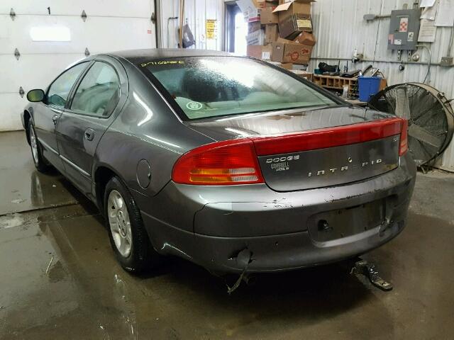 2B3AD46R94H710555 - 2004 DODGE INTREPID S GRAY photo 3