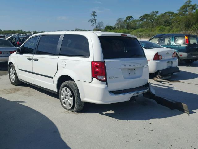 2C4RDGBG6ER101927 - 2014 DODGE GRAND CARA WHITE photo 3