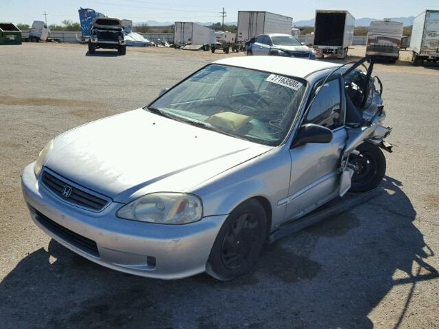 2HGEJ6612XH532301 - 1999 HONDA CIVIC BASE SILVER photo 2