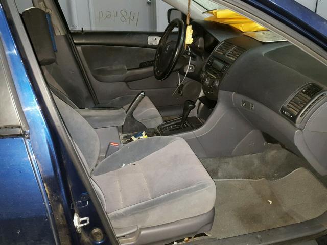 1HGCM56123A107274 - 2003 HONDA ACCORD DX BLUE photo 5