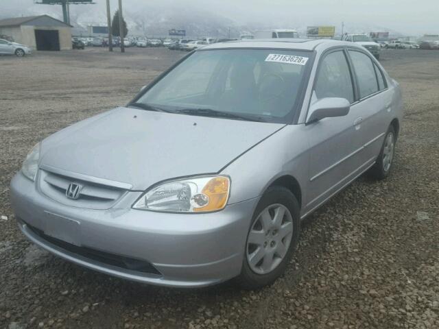 JHMES26701S002920 - 2001 HONDA CIVIC EX ვერცხლისფერი ფოტო 2