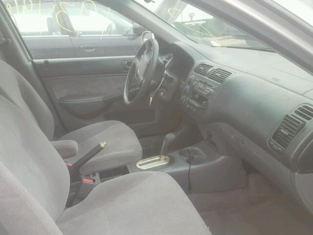 JHMES26701S002920 - 2001 HONDA CIVIC EX ვერცხლისფერი ფოტო 5