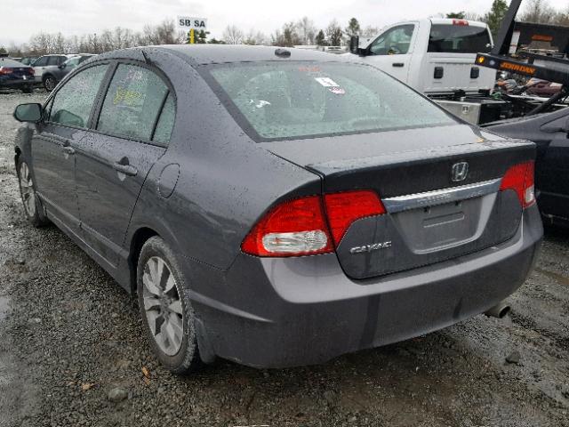 19XFA1F82AE033648 - 2010 HONDA CIVIC EX ნაცრისფერი ფოტო 3