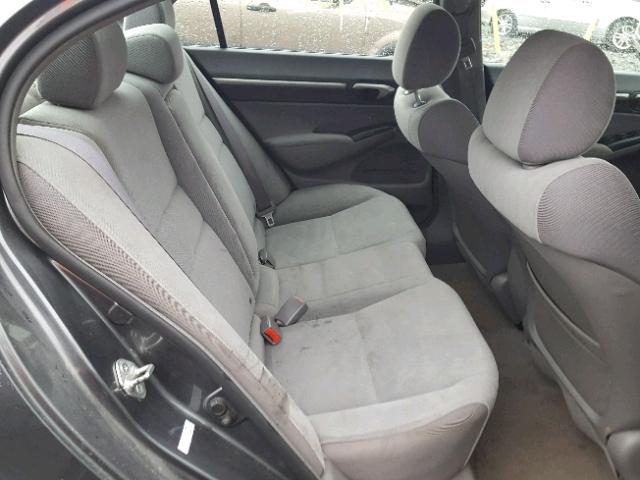 19XFA1F82AE033648 - 2010 HONDA CIVIC EX ნაცრისფერი ფოტო 6