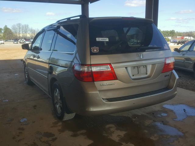 5FNRL38736B027706 - 2006 HONDA ODYSSEY EX TAN photo 3