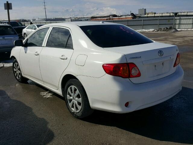 JTDBL40EX9J016796 - 2009 TOYOTA COROLLA BA WHITE photo 3