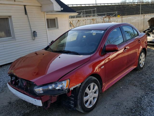 JA32U2FU5EU013215 - 2014 MITSUBISHI LANCER ES/ RED photo 2