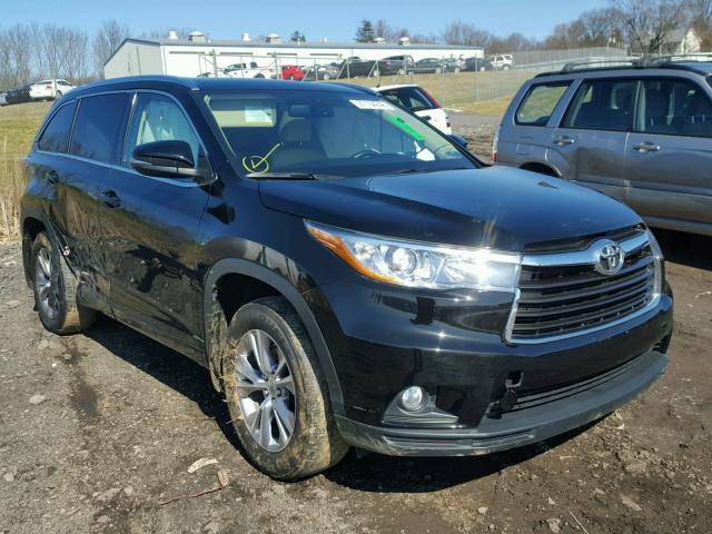 5TDJKRFH1FS163147 - 2015 TOYOTA HIGHLANDER BLACK photo 1