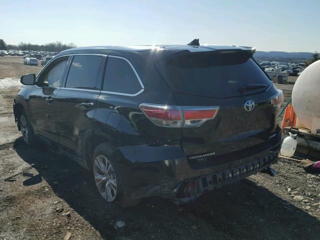 5TDJKRFH1FS163147 - 2015 TOYOTA HIGHLANDER BLACK photo 3