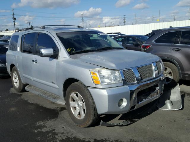 5N1AA08A25N735678 - 2005 NISSAN ARMADA SE SILVER photo 1