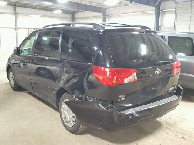 5TDZK23C79S283770 - 2009 TOYOTA SIENNA CE BLACK photo 3