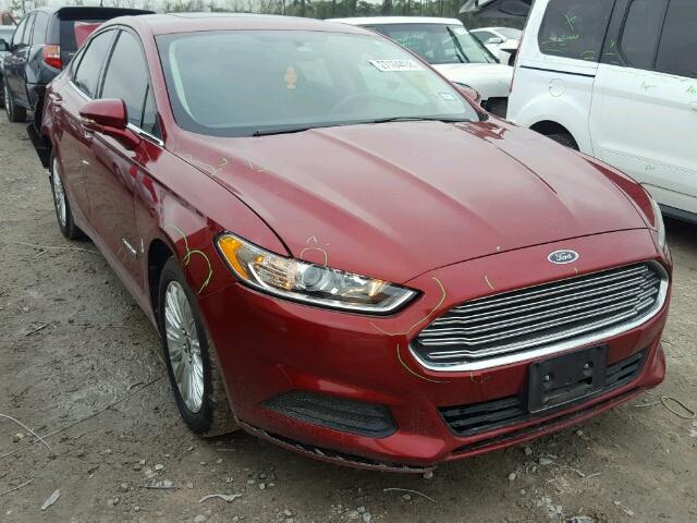 3FA6P0LU4DR323371 - 2013 FORD FUSION SE RED photo 1