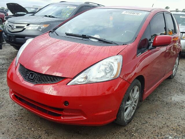 JHMGE88429S046662 - 2009 HONDA FIT SPORT RED photo 2