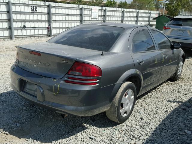 1B3EL46R95N601929 - 2005 DODGE STRATUS SX CHARCOAL photo 4