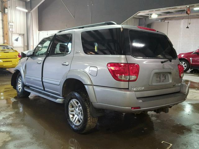 5TDBT44A95S248696 - 2005 TOYOTA SEQUOIA SR GRAY photo 3