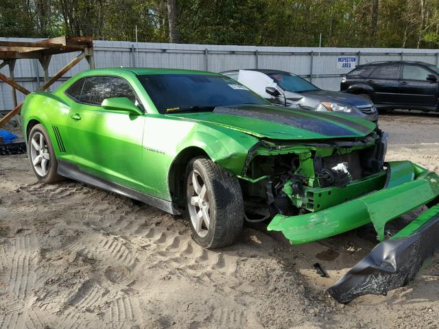 2G1FB1EVXA9202987 - 2010 CHEVROLET CAMARO LT GREEN photo 1