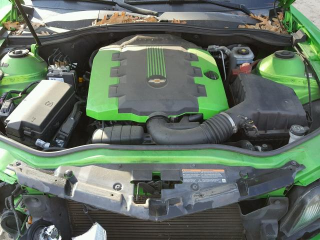 2G1FB1EVXA9202987 - 2010 CHEVROLET CAMARO LT GREEN photo 7