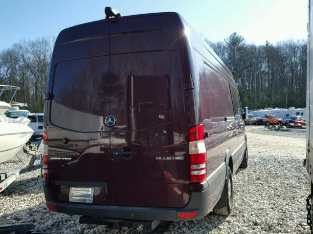 WD3PE8CD6GP228769 - 2016 MERCEDES-BENZ SPRINTER 2 MAROON photo 4