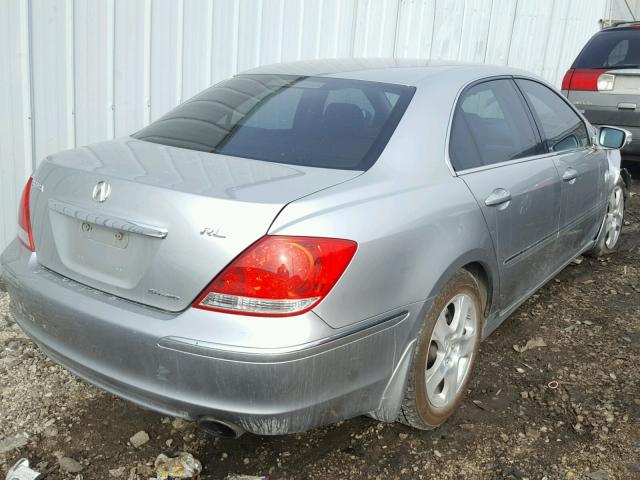JH4KB16618C001915 - 2008 ACURA RL ვერცხლისფერი ფოტო 4