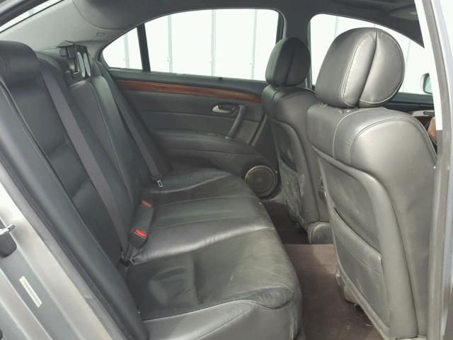 JH4KB16618C001915 - 2008 ACURA RL SILVER photo 6