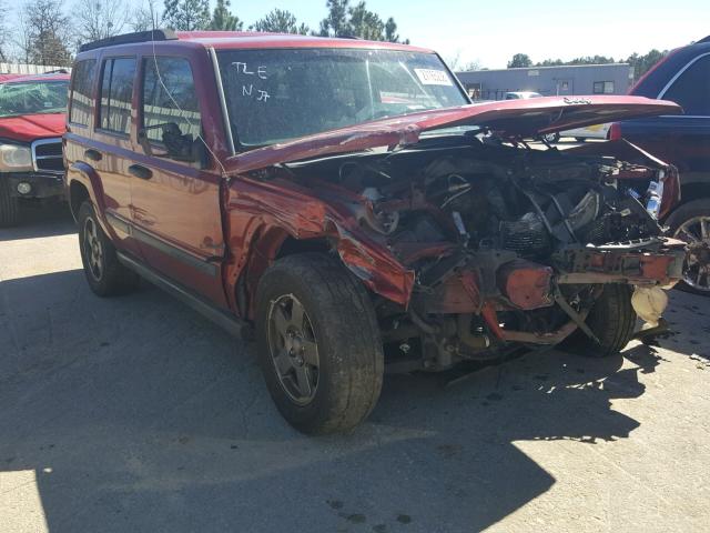 1J8HH48N76C226328 - 2006 JEEP COMMANDER RED photo 1