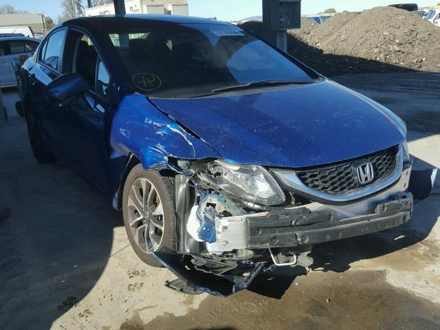 19XFB2F83EE237948 - 2014 HONDA CIVIC EX BLUE photo 1