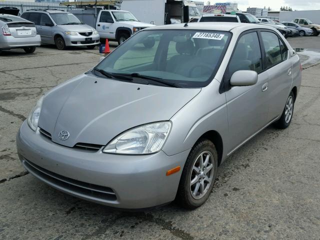 JT2BK12U010028111 - 2001 TOYOTA PRIUS SILVER photo 2