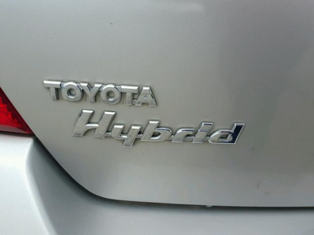 JT2BK12U010028111 - 2001 TOYOTA PRIUS SILVER photo 9