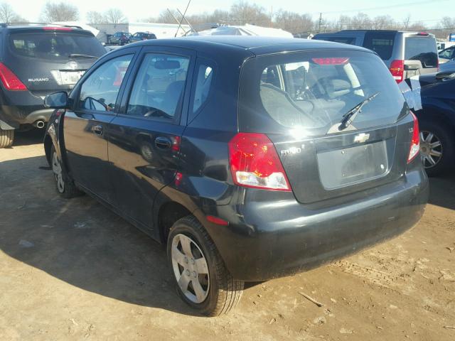 KL1TD66647B709858 - 2007 CHEVROLET AVEO BASE Qara foto 3