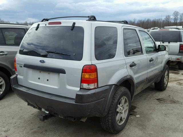 1FMYU93184KA49971 - 2004 FORD ESCAPE XLT SILVER photo 4