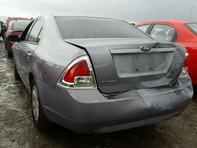 3FAHP06Z87R102330 - 2007 FORD FUSION S GRAY photo 3