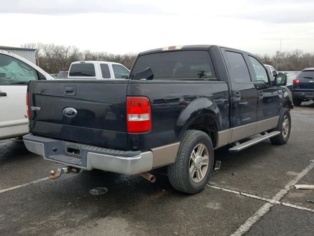 1FTRW12W96FB04344 - 2006 FORD F150 SUPER BLACK photo 4