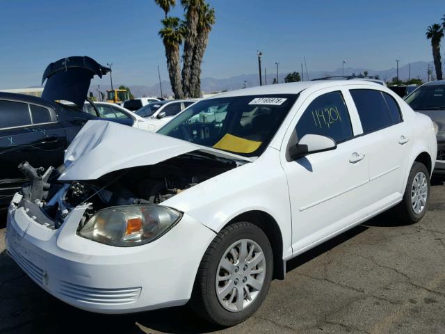 1G1AD5F55A7173751 - 2010 CHEVROLET COBALT 1LT WHITE photo 2