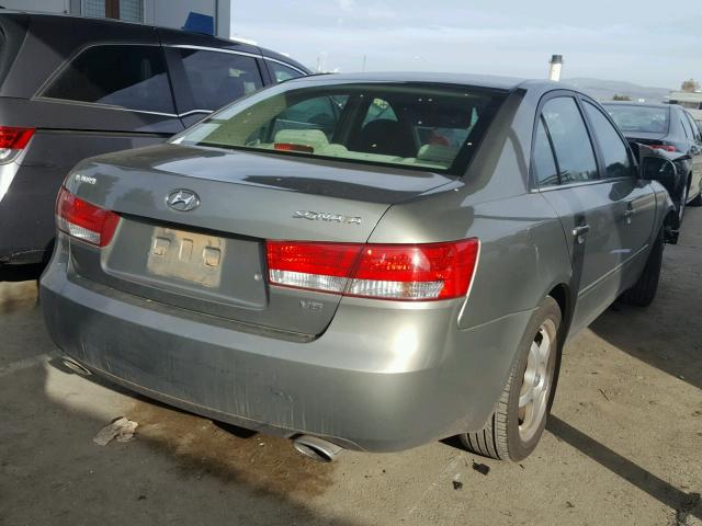 5NPEU46FX7H202998 - 2007 HYUNDAI SONATA SE GRAY photo 4