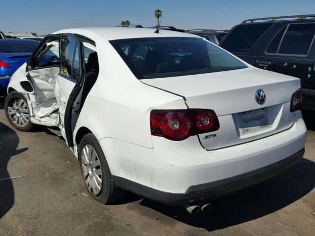 3VWJZ7AJ2AM023253 - 2010 VOLKSWAGEN JETTA S WHITE photo 3