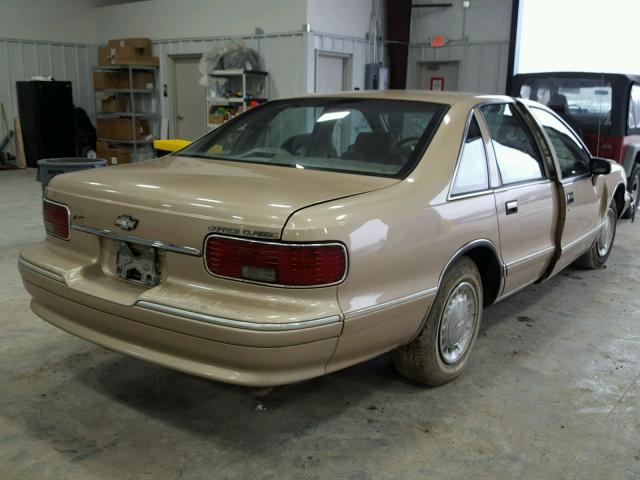 1G1BL53E1PR142649 - 1993 CHEVROLET CAPRICE CL 金色 照片 4