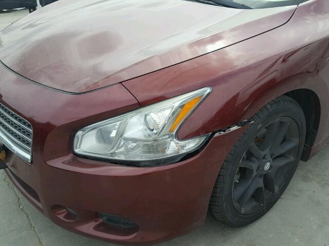 1N4AA5AP9BC813497 - 2011 NISSAN MAXIMA S MAROON photo 9