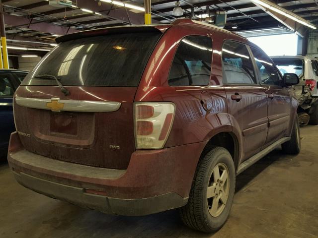 2CNDL43F996223444 - 2009 CHEVROLET EQUINOX LT MAROON photo 4