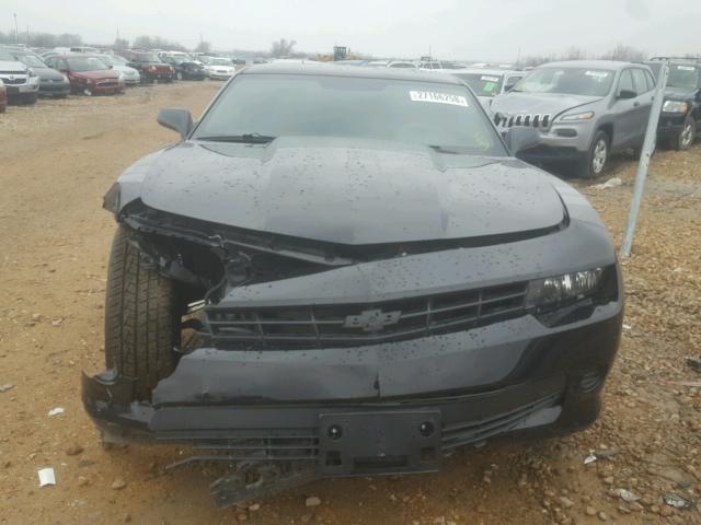 2G1FA1E3XE9183137 - 2014 CHEVROLET CAMARO LS BLACK photo 9